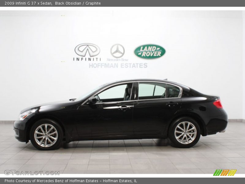Black Obsidian / Graphite 2009 Infiniti G 37 x Sedan