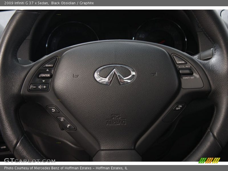 Black Obsidian / Graphite 2009 Infiniti G 37 x Sedan