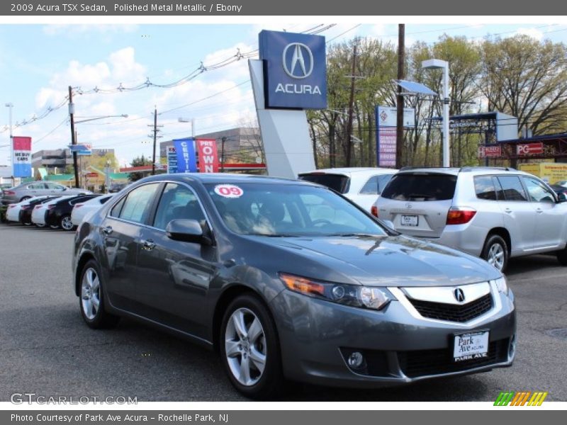 Polished Metal Metallic / Ebony 2009 Acura TSX Sedan