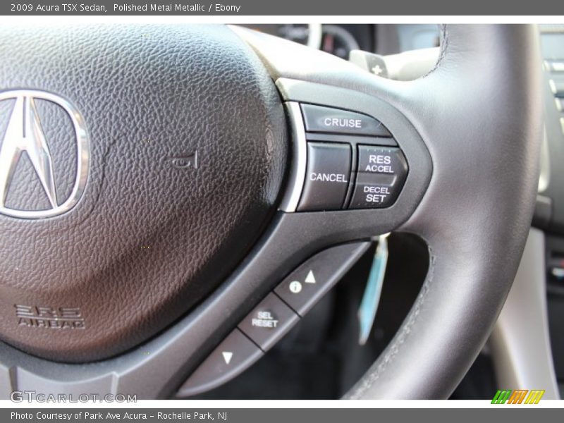 Polished Metal Metallic / Ebony 2009 Acura TSX Sedan