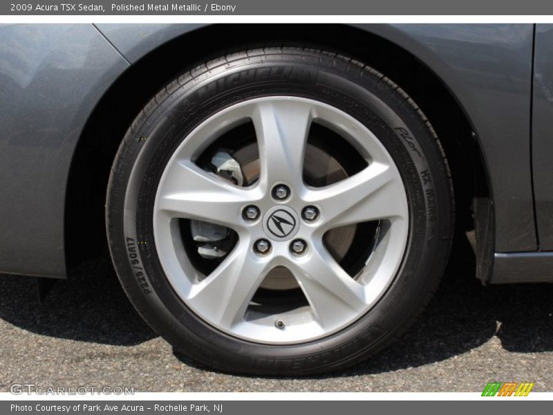 Polished Metal Metallic / Ebony 2009 Acura TSX Sedan
