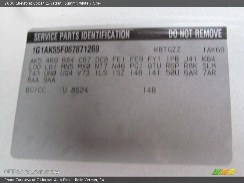 Summit White / Gray 2006 Chevrolet Cobalt LS Sedan