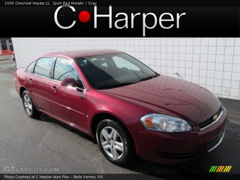 Sport Red Metallic / Gray 2006 Chevrolet Impala LS