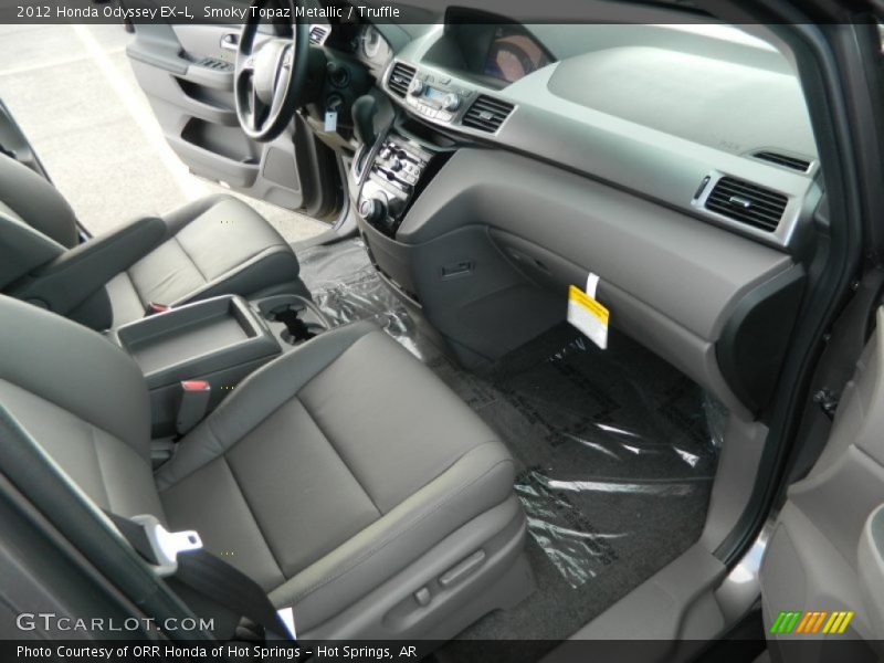 Smoky Topaz Metallic / Truffle 2012 Honda Odyssey EX-L