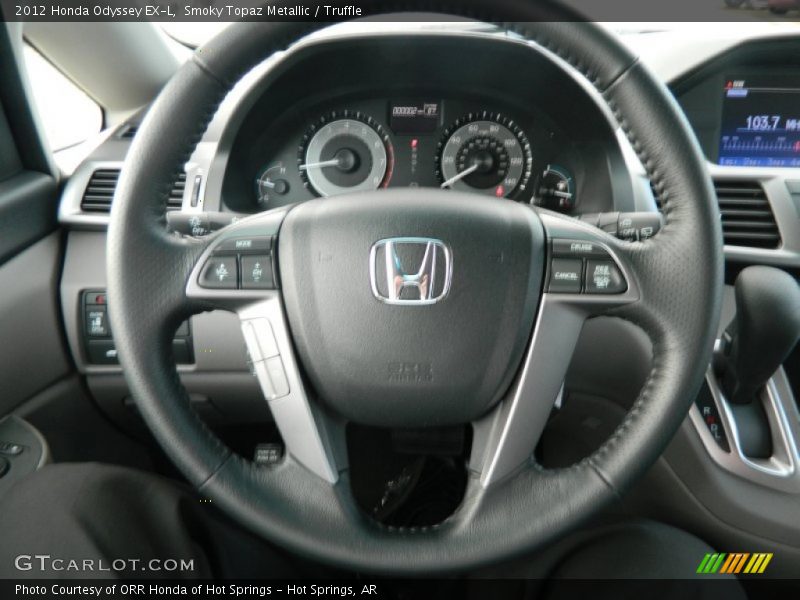 Smoky Topaz Metallic / Truffle 2012 Honda Odyssey EX-L