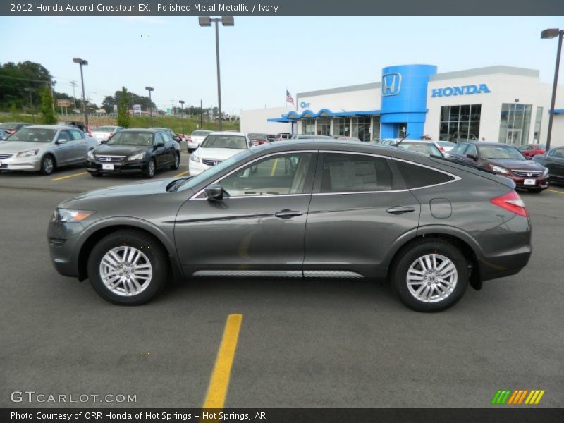 Polished Metal Metallic / Ivory 2012 Honda Accord Crosstour EX