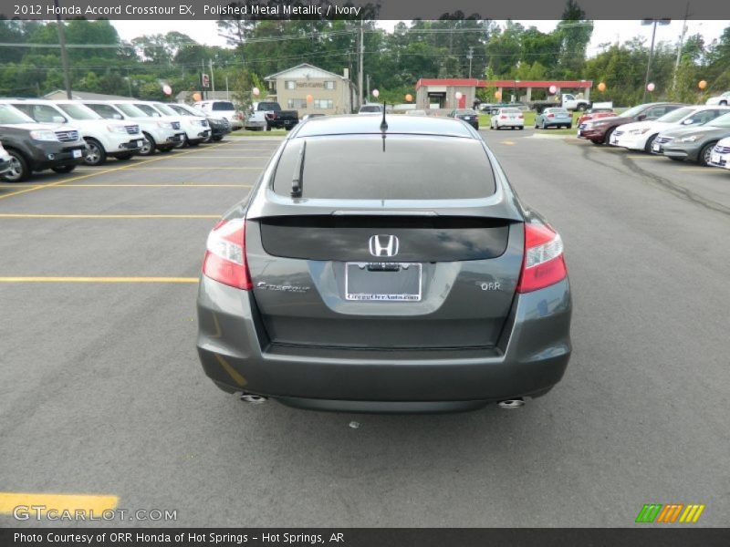 Polished Metal Metallic / Ivory 2012 Honda Accord Crosstour EX