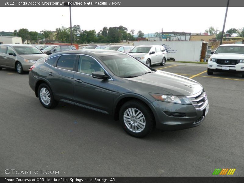 Polished Metal Metallic / Ivory 2012 Honda Accord Crosstour EX