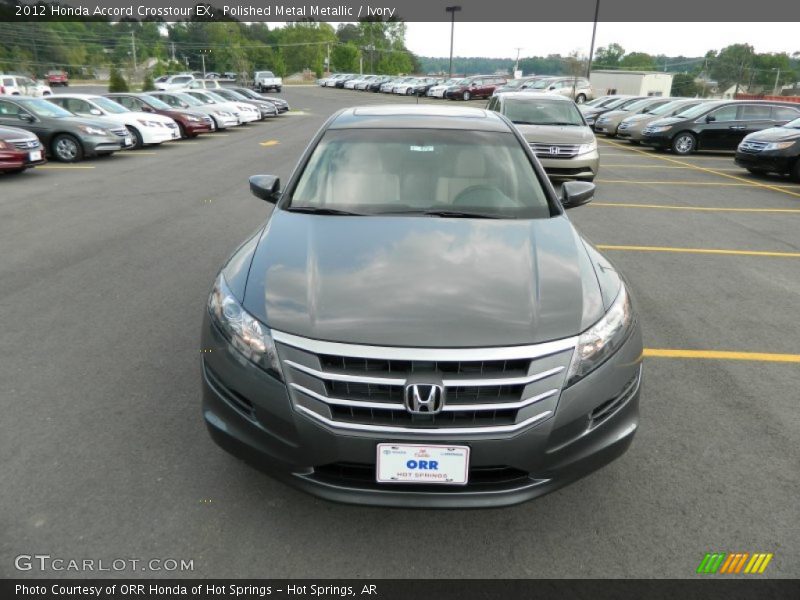 Polished Metal Metallic / Ivory 2012 Honda Accord Crosstour EX