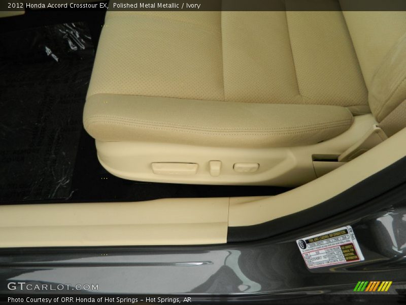 Polished Metal Metallic / Ivory 2012 Honda Accord Crosstour EX