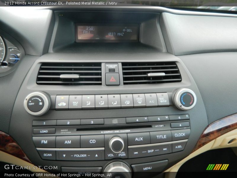 Controls of 2012 Accord Crosstour EX