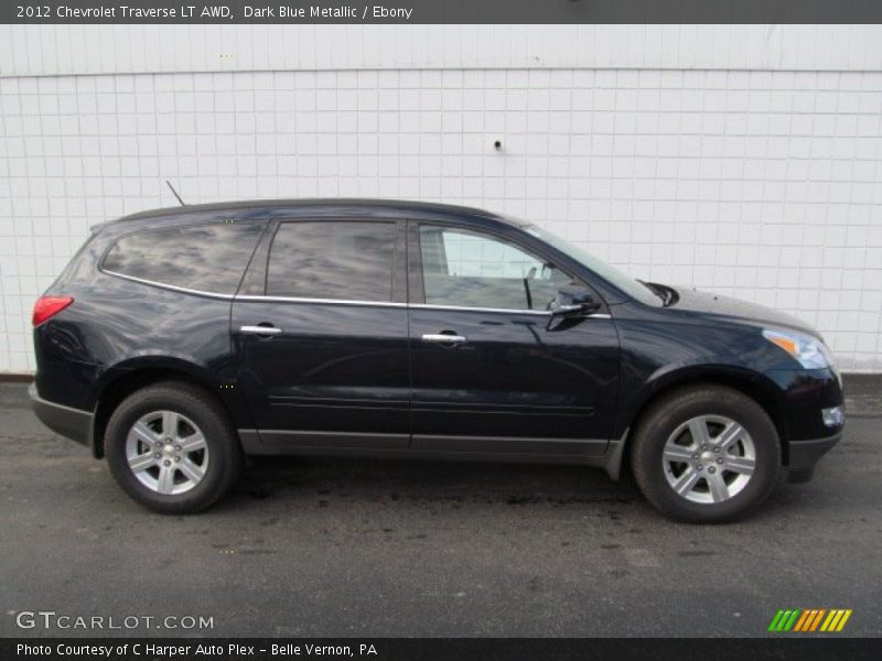 Dark Blue Metallic / Ebony 2012 Chevrolet Traverse LT AWD