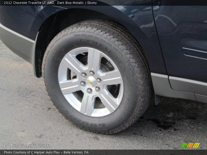 Dark Blue Metallic / Ebony 2012 Chevrolet Traverse LT AWD