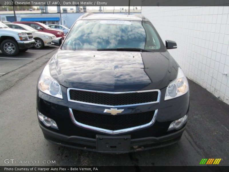 Dark Blue Metallic / Ebony 2012 Chevrolet Traverse LT AWD