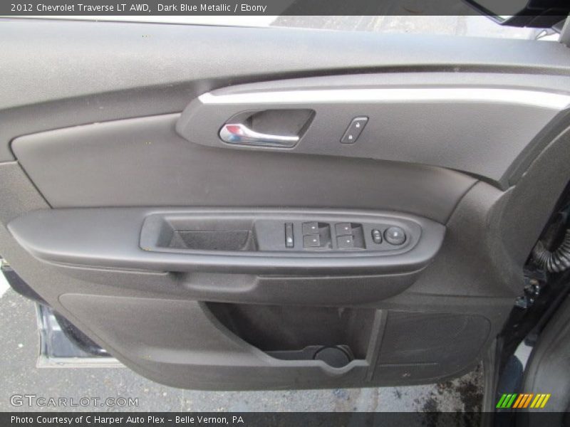 Dark Blue Metallic / Ebony 2012 Chevrolet Traverse LT AWD