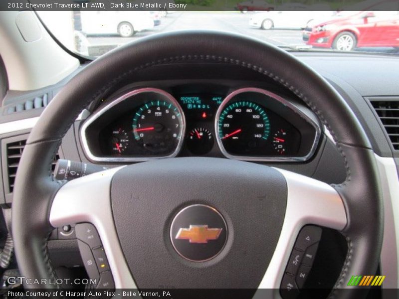 Dark Blue Metallic / Ebony 2012 Chevrolet Traverse LT AWD