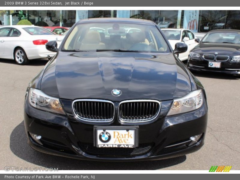 Jet Black / Beige 2009 BMW 3 Series 328xi Sedan
