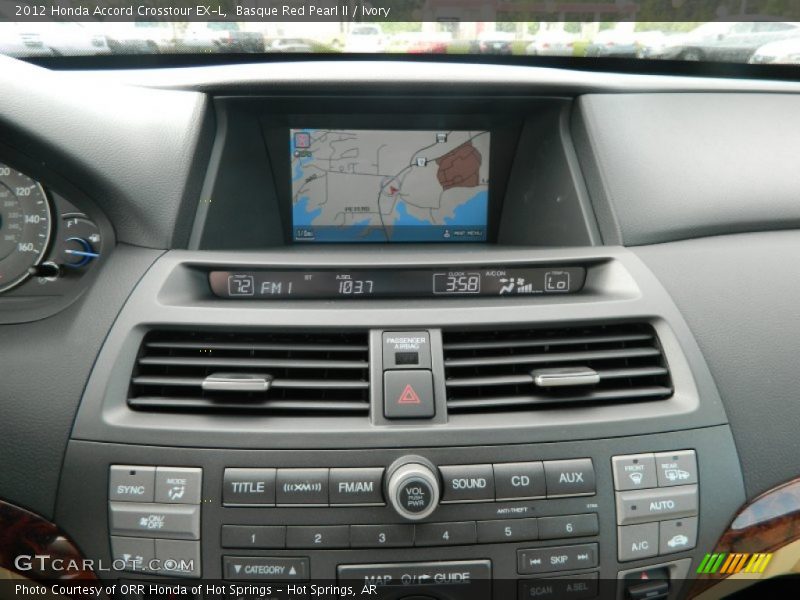 Controls of 2012 Accord Crosstour EX-L