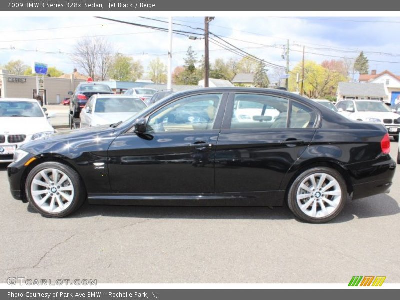 Jet Black / Beige 2009 BMW 3 Series 328xi Sedan