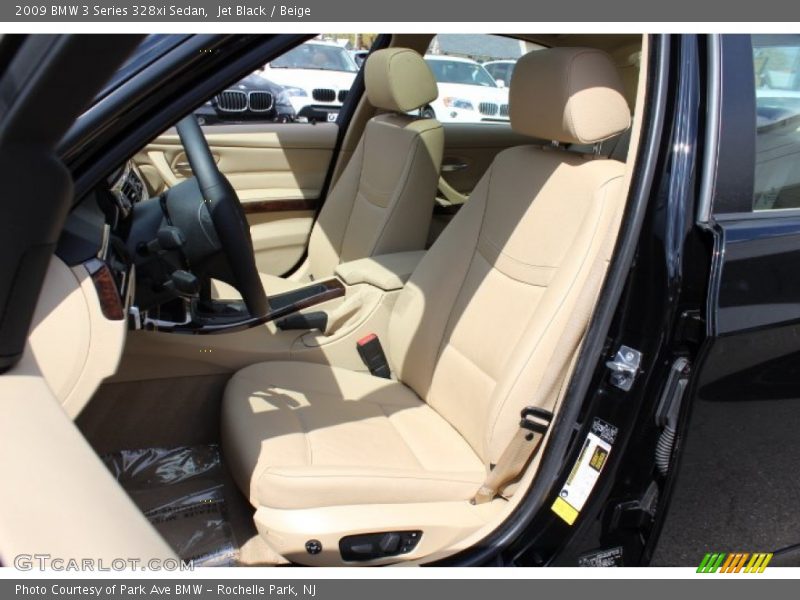 Jet Black / Beige 2009 BMW 3 Series 328xi Sedan