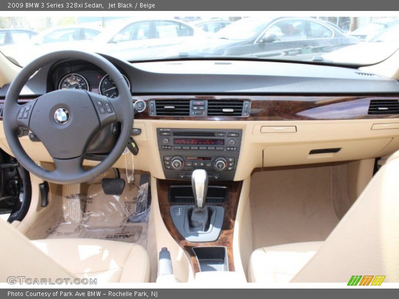 Jet Black / Beige 2009 BMW 3 Series 328xi Sedan