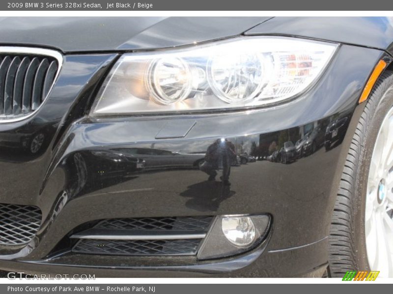 Jet Black / Beige 2009 BMW 3 Series 328xi Sedan