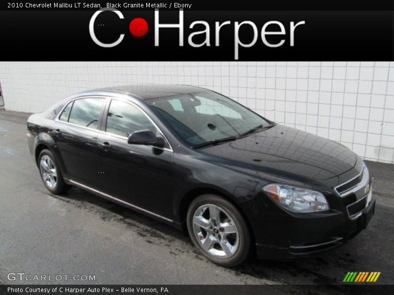 Black Granite Metallic / Ebony 2010 Chevrolet Malibu LT Sedan