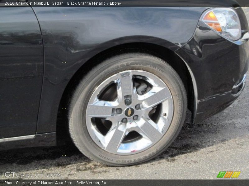 Black Granite Metallic / Ebony 2010 Chevrolet Malibu LT Sedan