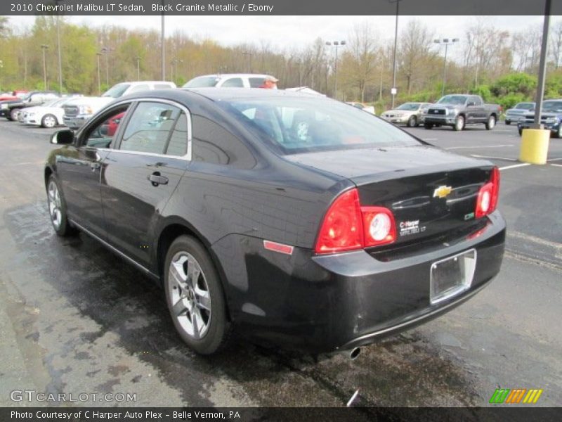 Black Granite Metallic / Ebony 2010 Chevrolet Malibu LT Sedan