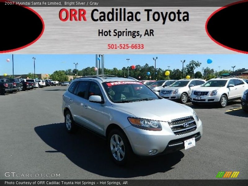 Bright Silver / Gray 2007 Hyundai Santa Fe Limited