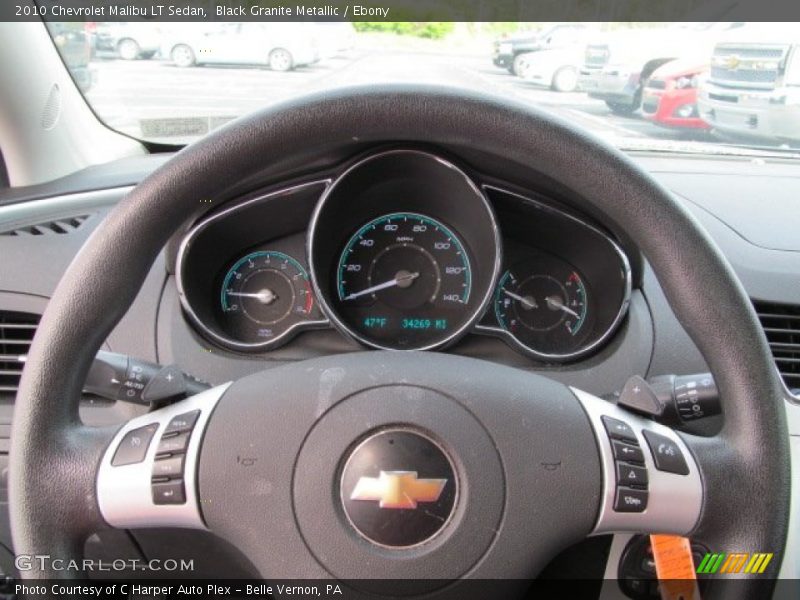 Black Granite Metallic / Ebony 2010 Chevrolet Malibu LT Sedan
