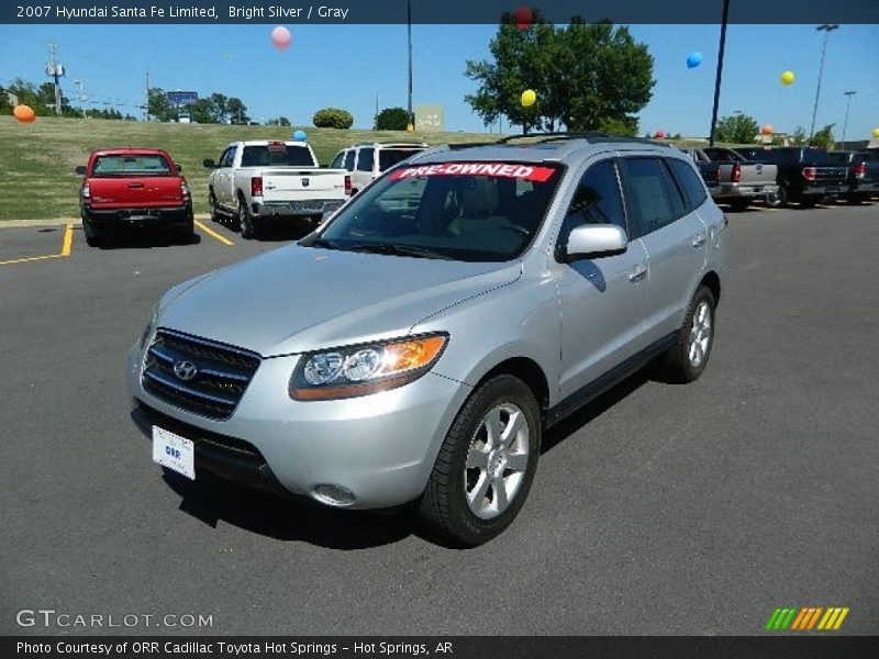 Bright Silver / Gray 2007 Hyundai Santa Fe Limited