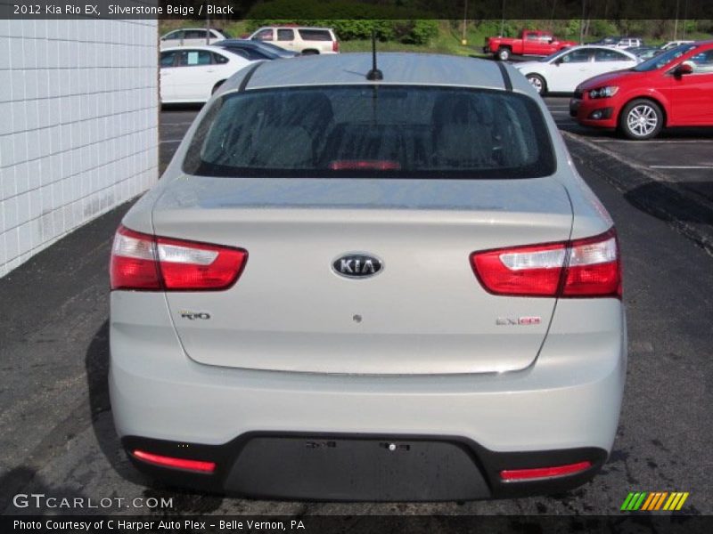Silverstone Beige / Black 2012 Kia Rio EX