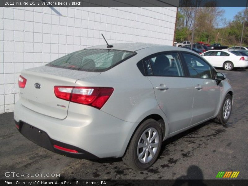 Silverstone Beige / Black 2012 Kia Rio EX