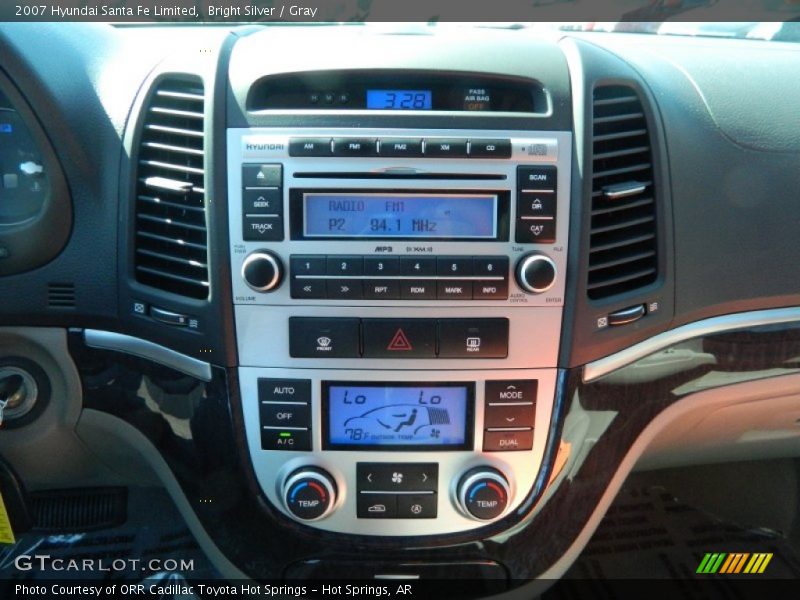 Bright Silver / Gray 2007 Hyundai Santa Fe Limited