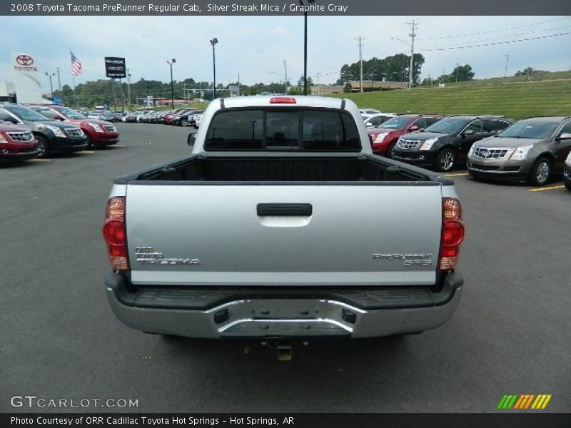 Silver Streak Mica / Graphite Gray 2008 Toyota Tacoma PreRunner Regular Cab