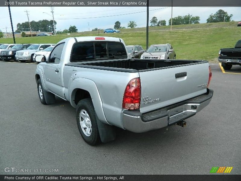 Silver Streak Mica / Graphite Gray 2008 Toyota Tacoma PreRunner Regular Cab