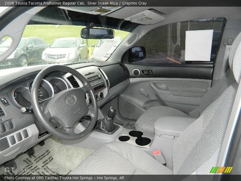  2008 Tacoma PreRunner Regular Cab Graphite Gray Interior