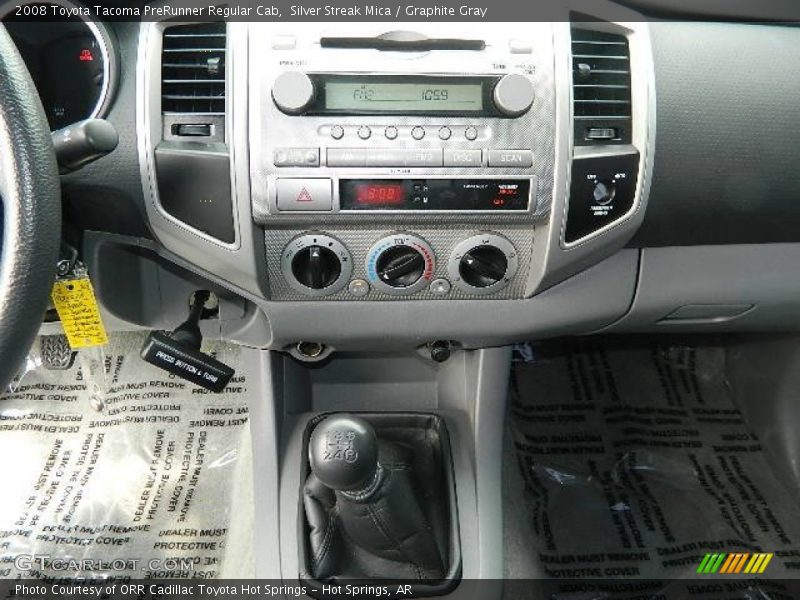 Silver Streak Mica / Graphite Gray 2008 Toyota Tacoma PreRunner Regular Cab
