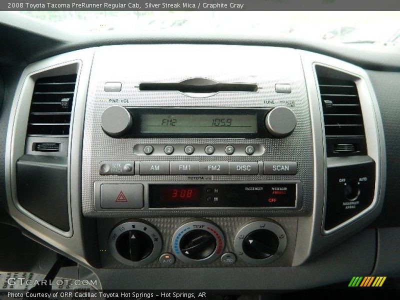 Controls of 2008 Tacoma PreRunner Regular Cab