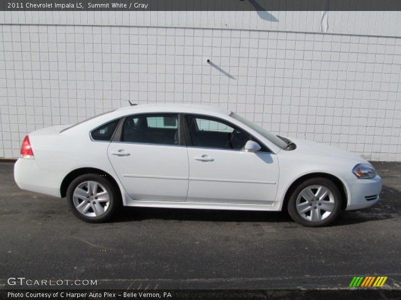 Summit White / Gray 2011 Chevrolet Impala LS