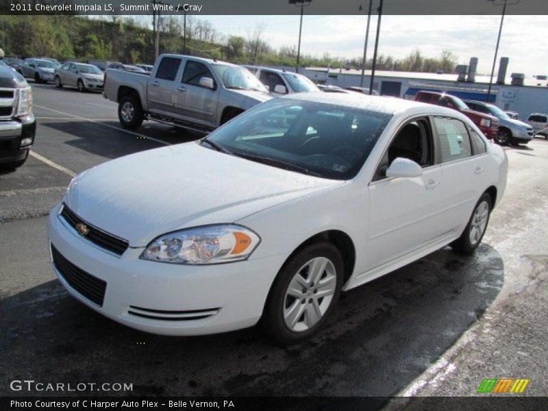 Summit White / Gray 2011 Chevrolet Impala LS