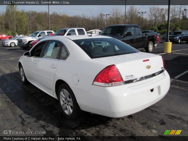 Summit White / Gray 2011 Chevrolet Impala LS