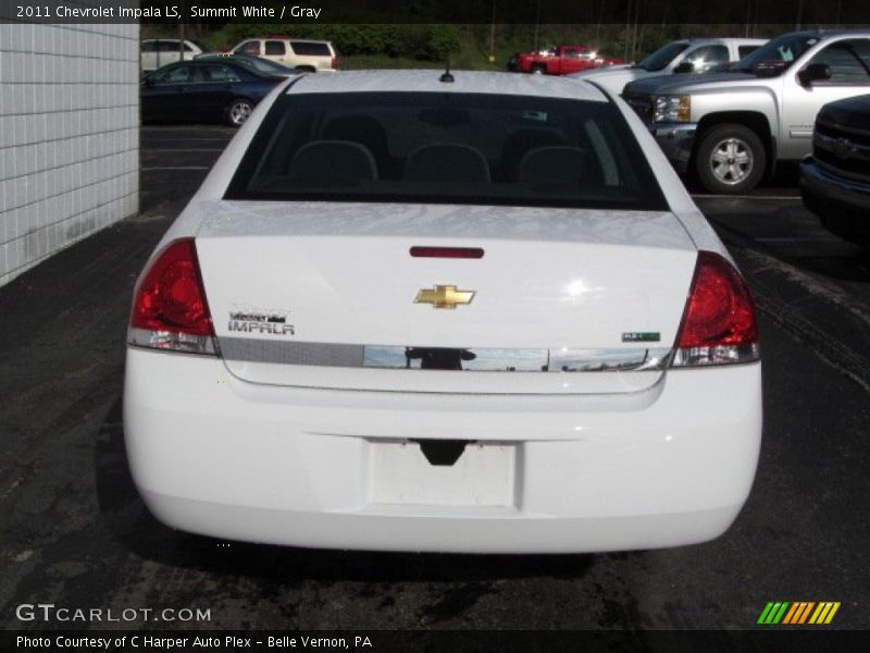 Summit White / Gray 2011 Chevrolet Impala LS