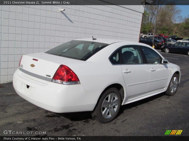 Summit White / Gray 2011 Chevrolet Impala LS