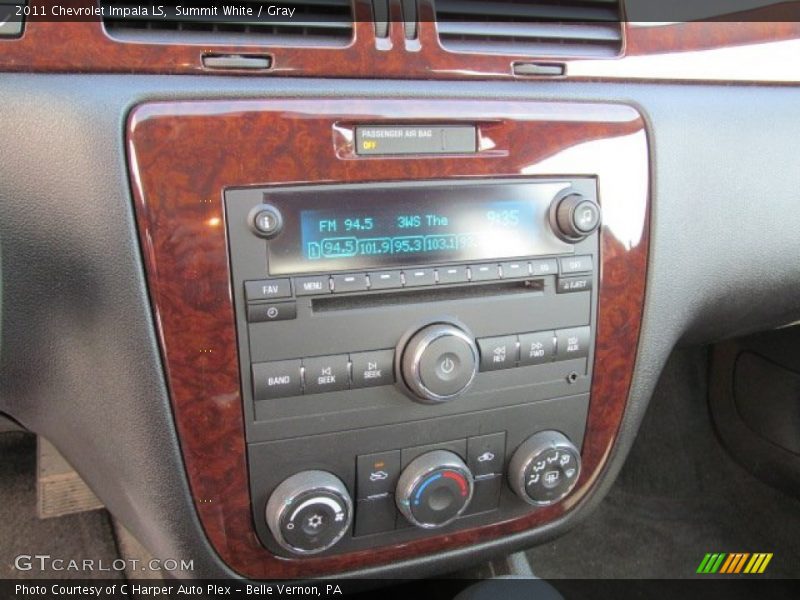 Summit White / Gray 2011 Chevrolet Impala LS