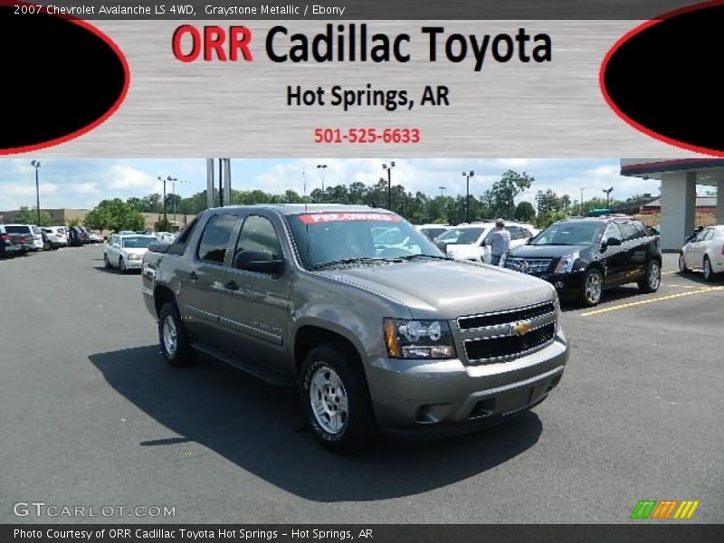Graystone Metallic / Ebony 2007 Chevrolet Avalanche LS 4WD