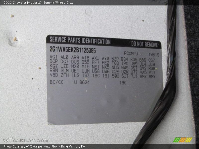 Summit White / Gray 2011 Chevrolet Impala LS