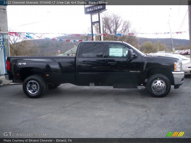 Black / Ebony 2012 Chevrolet Silverado 3500HD LT Crew Cab 4x4 Dually