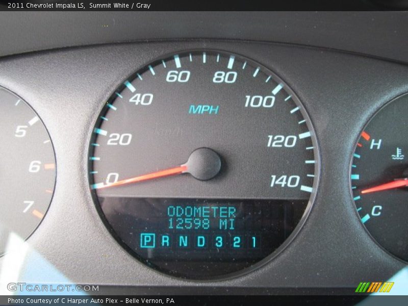 Summit White / Gray 2011 Chevrolet Impala LS